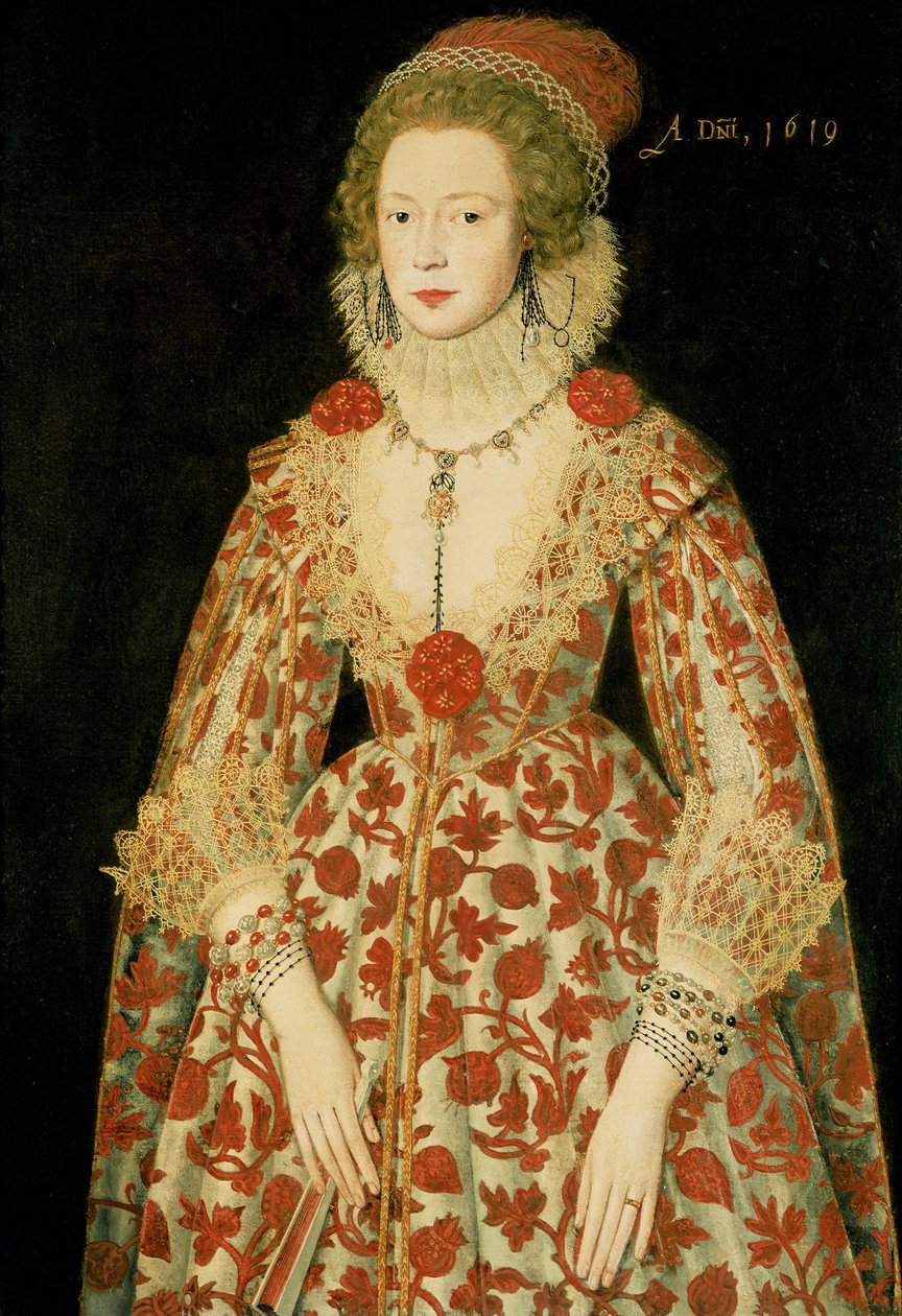Naisen muotokuva, 1619 tekijältä Marcus Garret Gheeraerts the Younger