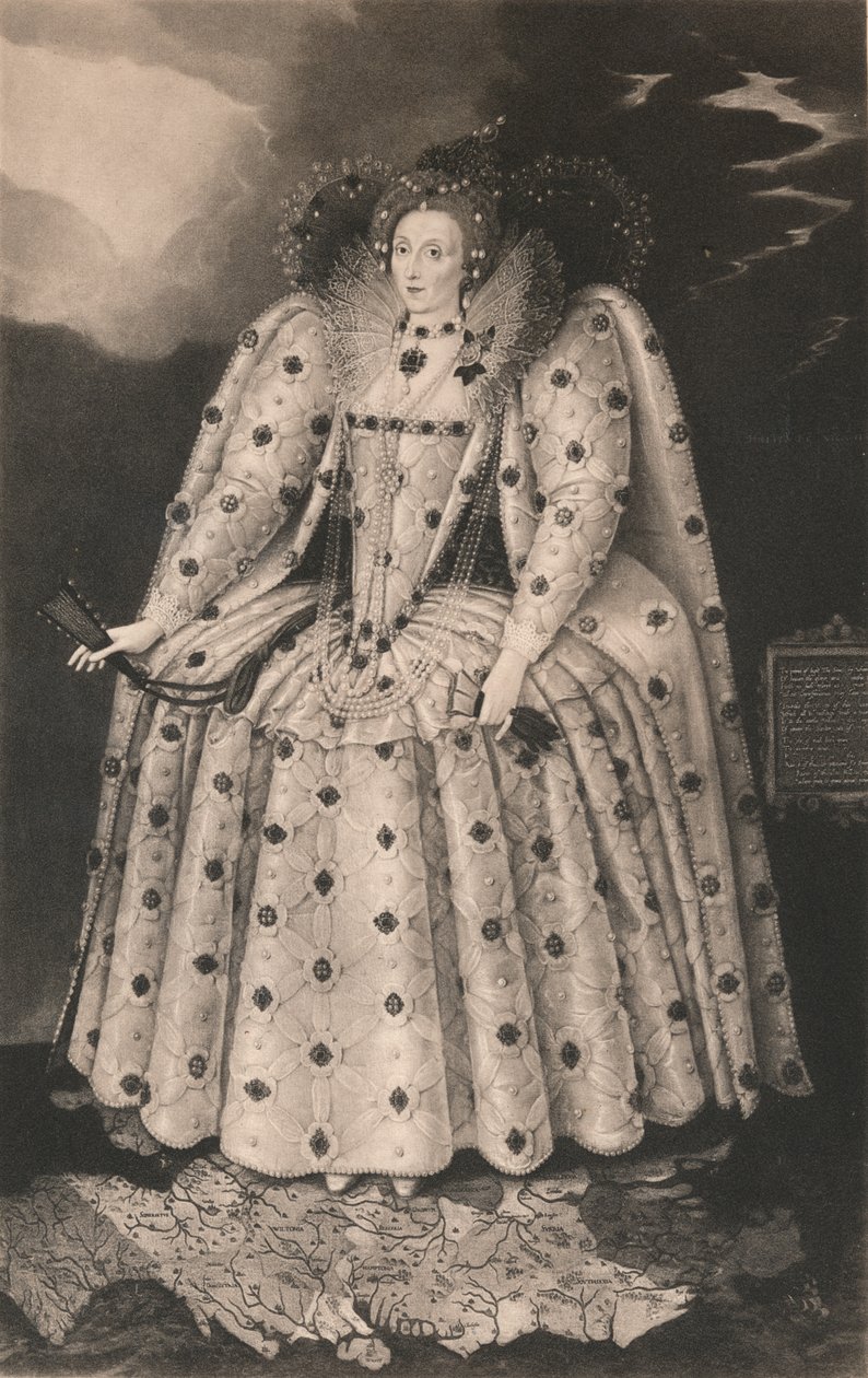 Kuningatar Elisabet, 1592, 1904 tekijältä Marcus Garret Gheeraerts the Younger