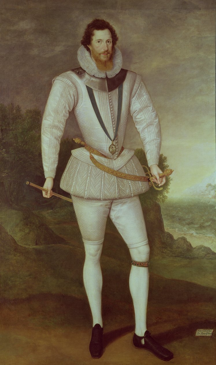 Robert Devereux, Essexin toinen jaarli, n. 1596 tekijältä Marcus Garret Gheeraerts the Younger