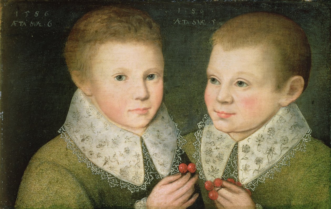 Kahden veljen muotokuva, 1586 tekijältä Marcus Gheeraerts