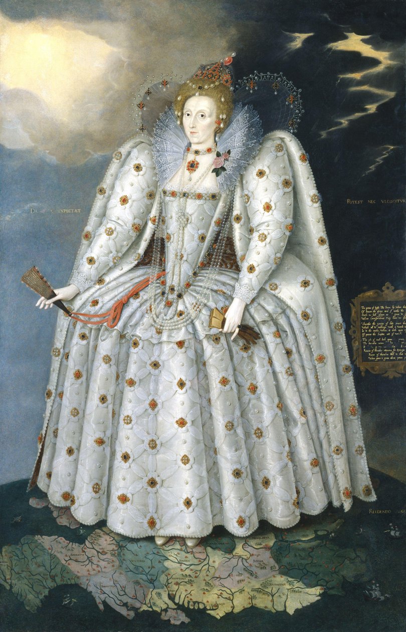 Kuningatar Elisabet I ("Ditchleyn muotokuva") tekijältä Marcus Gheeraerts the Younger