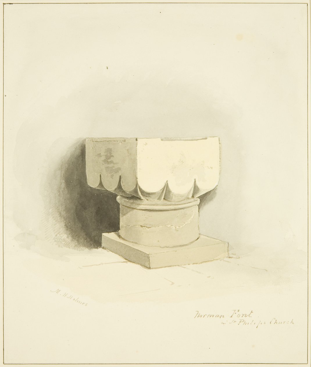 Norman Font in St Philip