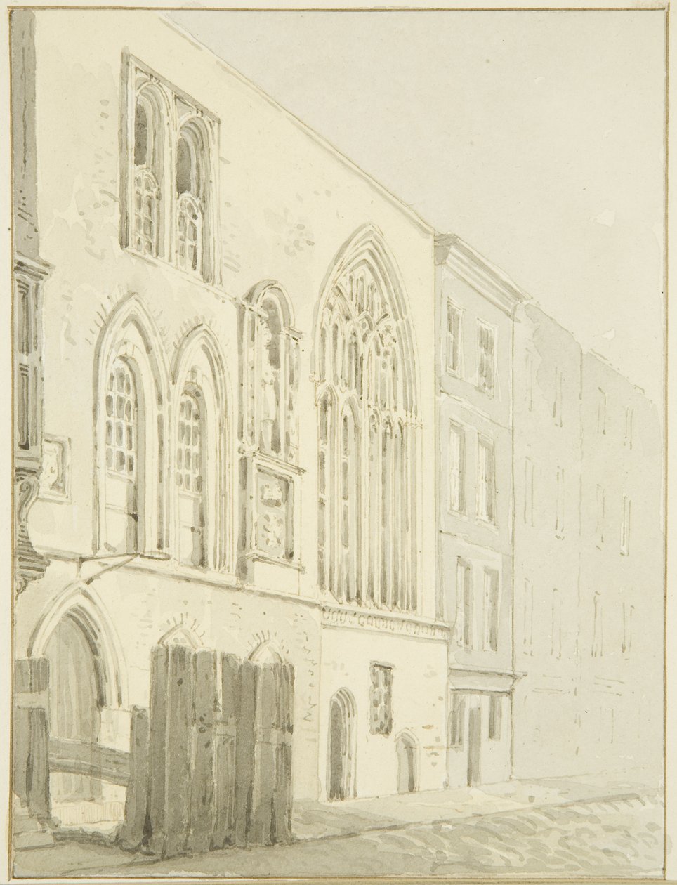 Old Guildhall (kynä ja akvarelli paperille) tekijältä Marcus H. Homes