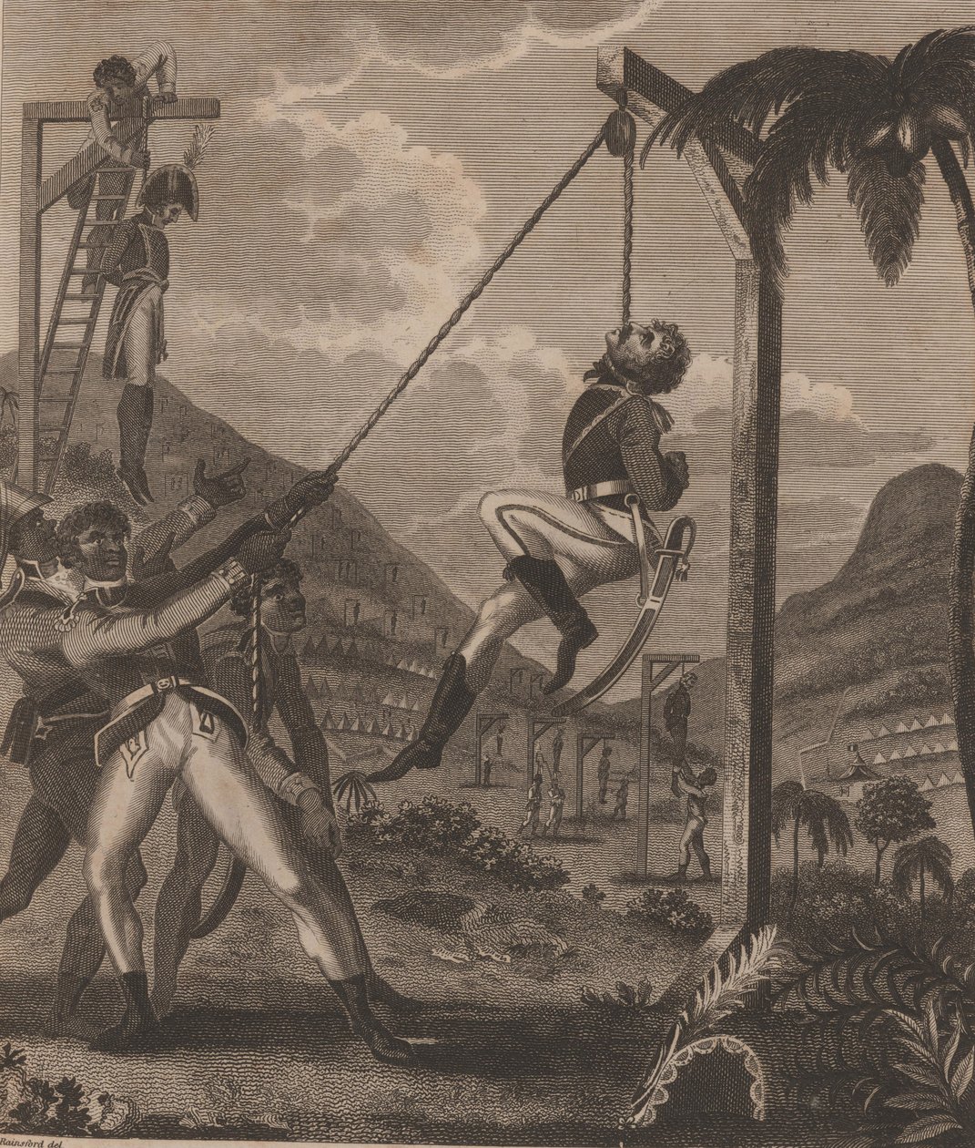 Haitin vallankumous. Orjien kapina yöllä 21. elokuuta 1791, 1805. tekijältä Marcus Rainsford