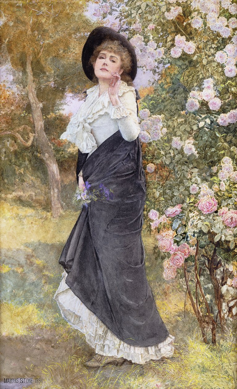 Ruusujen kukinnan aika, 1891 tekijältä Marcus Stone