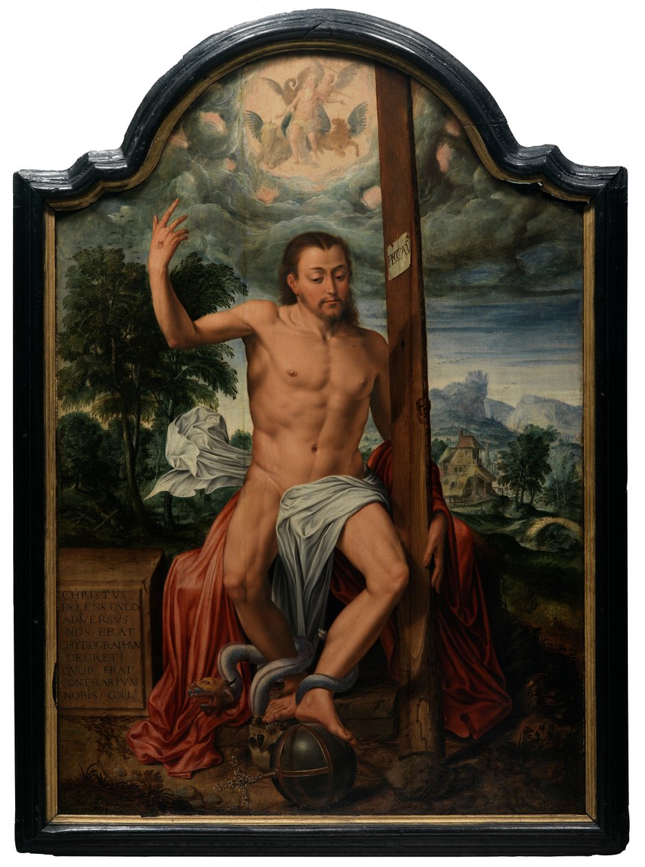 Voittoisa Kristus (öljy paneelissa) tekijältä Marcus the Elder Gheeraerts