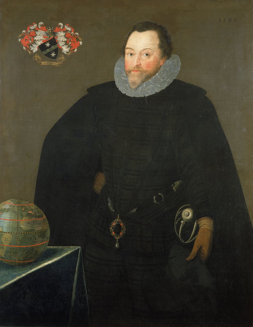 Sir Francis Drake (1540-1596) tekijältä Marcus the Younger Gheeraerts