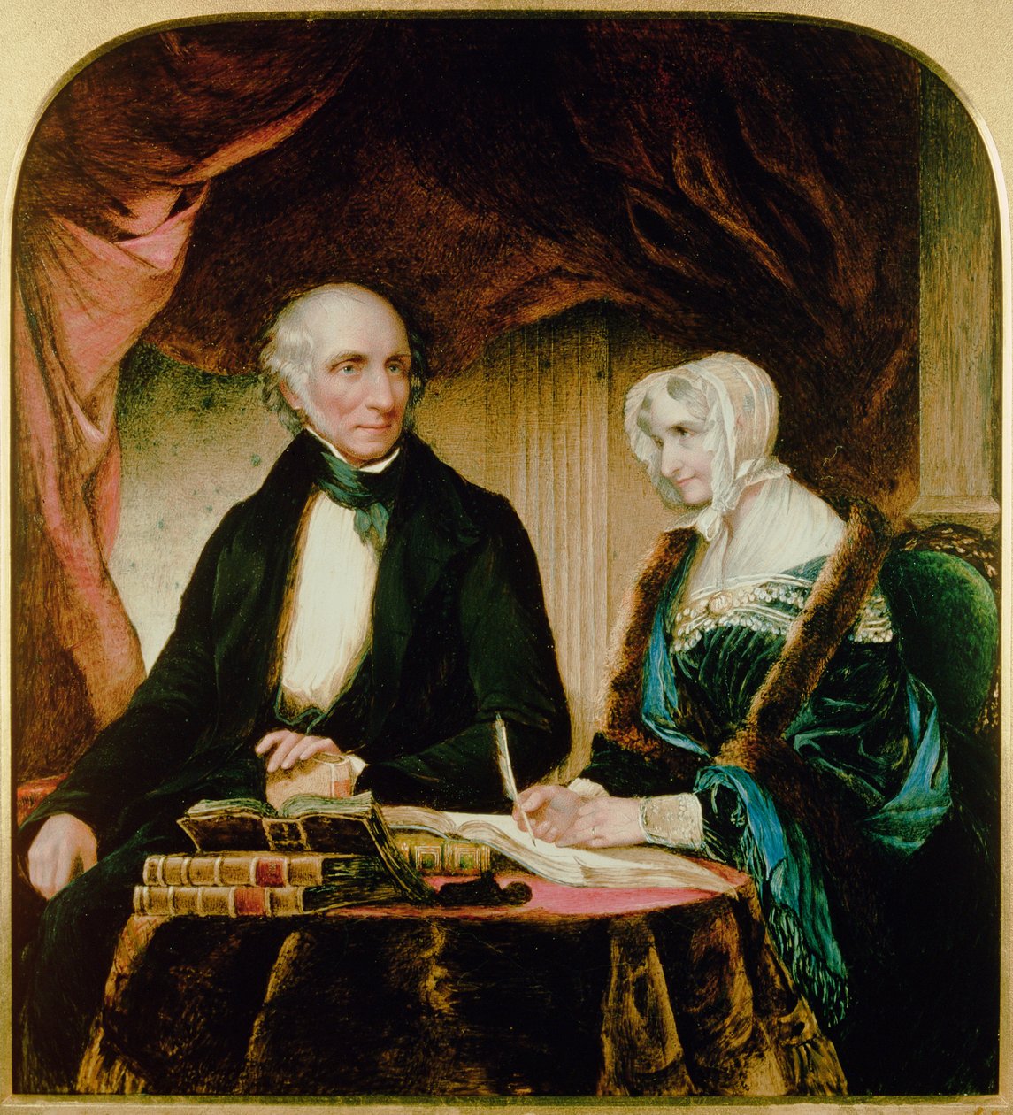 Muotokuva William ja Mary Wordsworthista, 1839 tekijältä Margaret Gillies