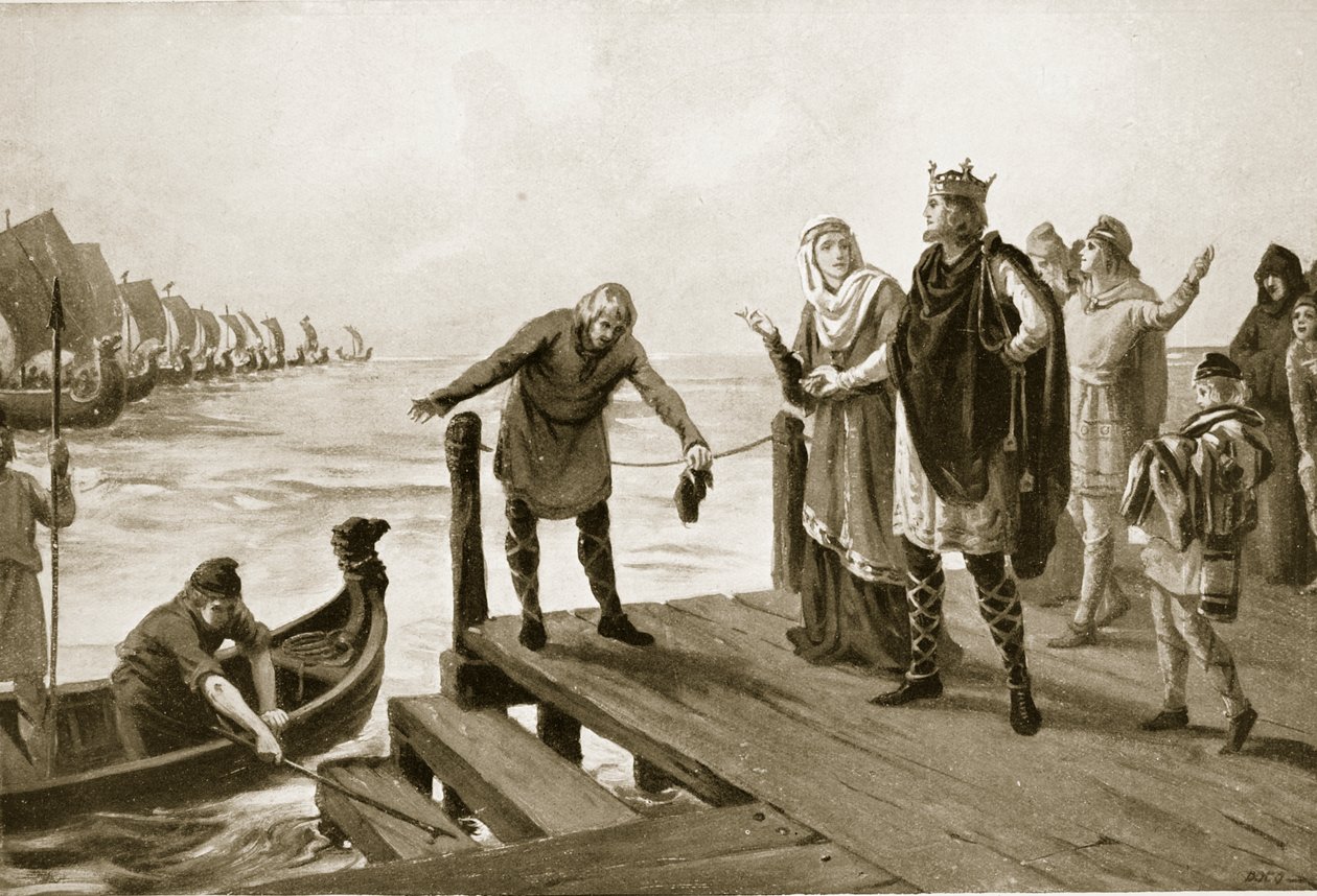 Edgar Peaceable pitelee laivastokatselmusta, kuvitus teoksesta 