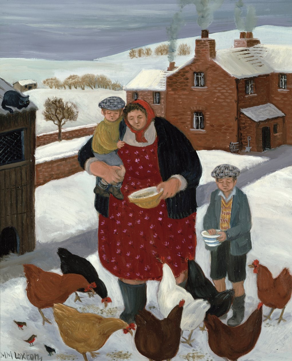 Takapiha talvella tekijältä Margaret Loxton
