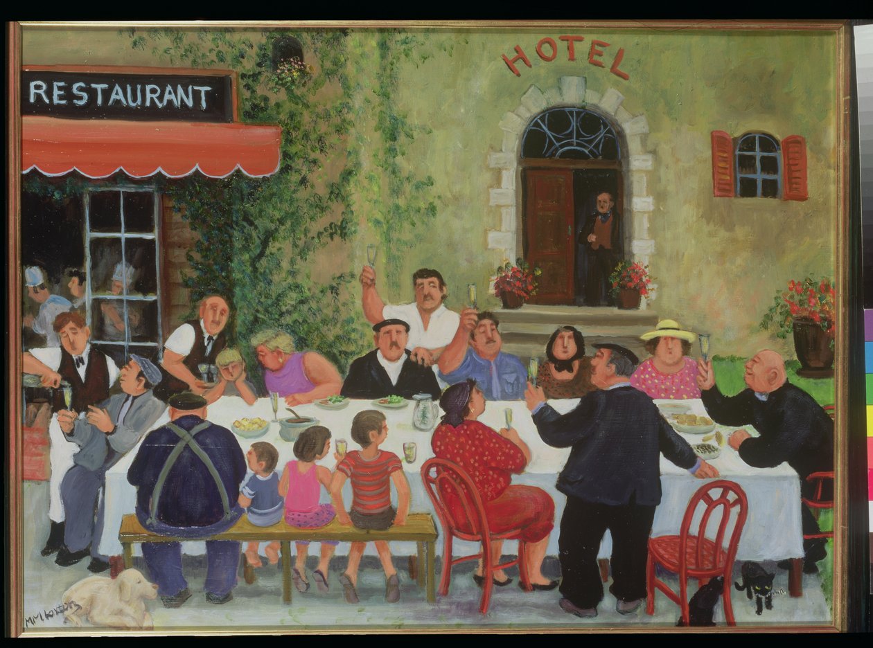 Juhla (öljy kankaalle) tekijältä Margaret Loxton