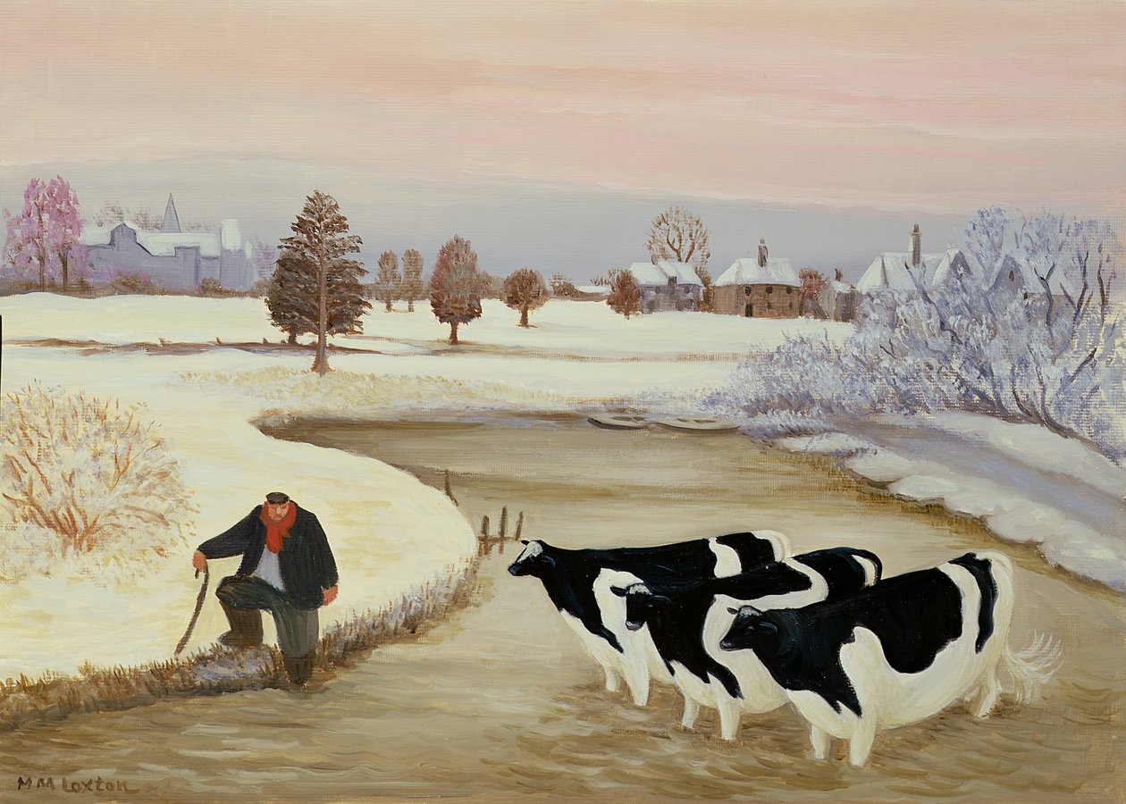 Lehmät talvijoessa tekijältä Margaret Loxton