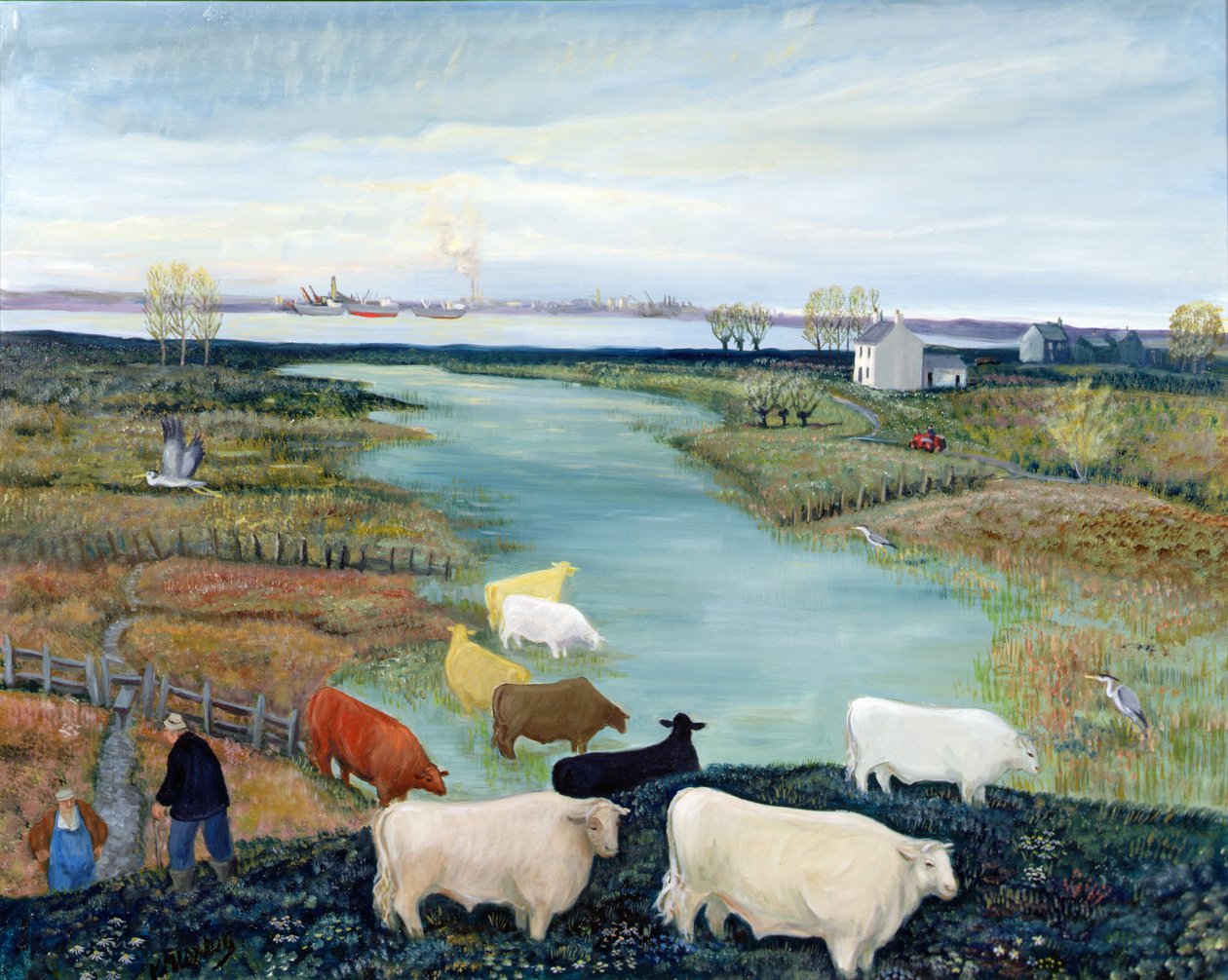 Windmill Creek (öljy kankaalle) tekijältä Margaret Loxton