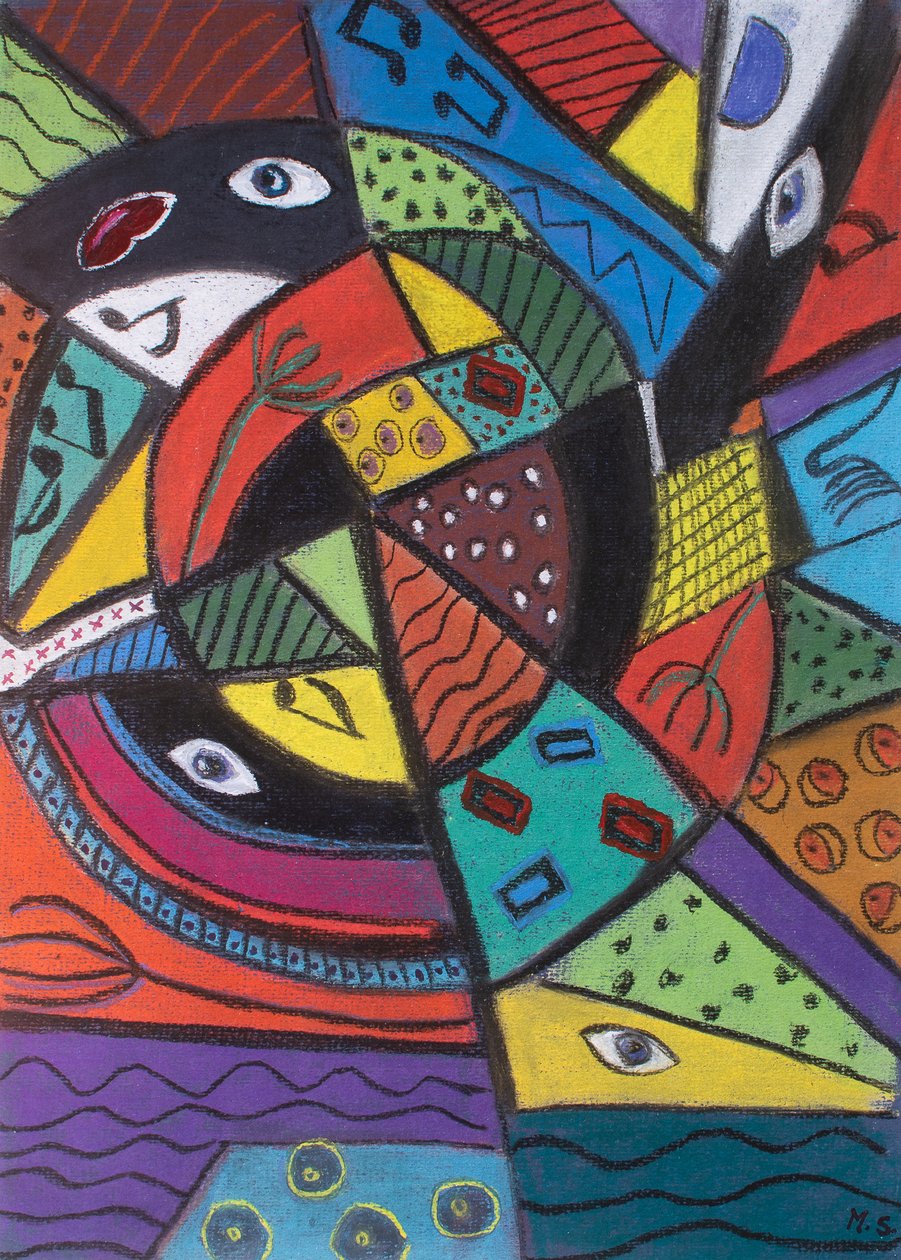Moderni taide (The Senses) 2001 (pastelli) tekijältä Margo Starkey