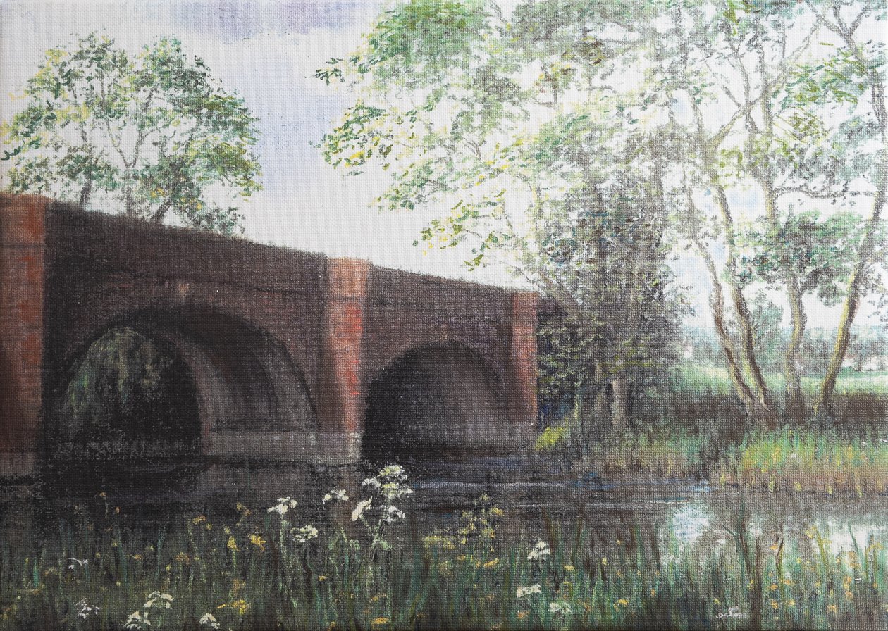 Cookham Moor Bridge, 2022 (pastelli) tekijältä Margo Starkey