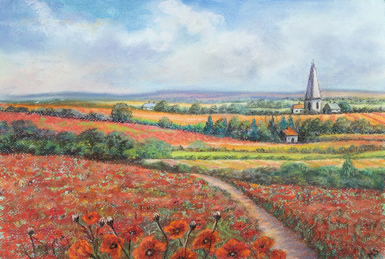 Cotswold unikonpelto, 2022 (pastelli) tekijältä Margo Starkey