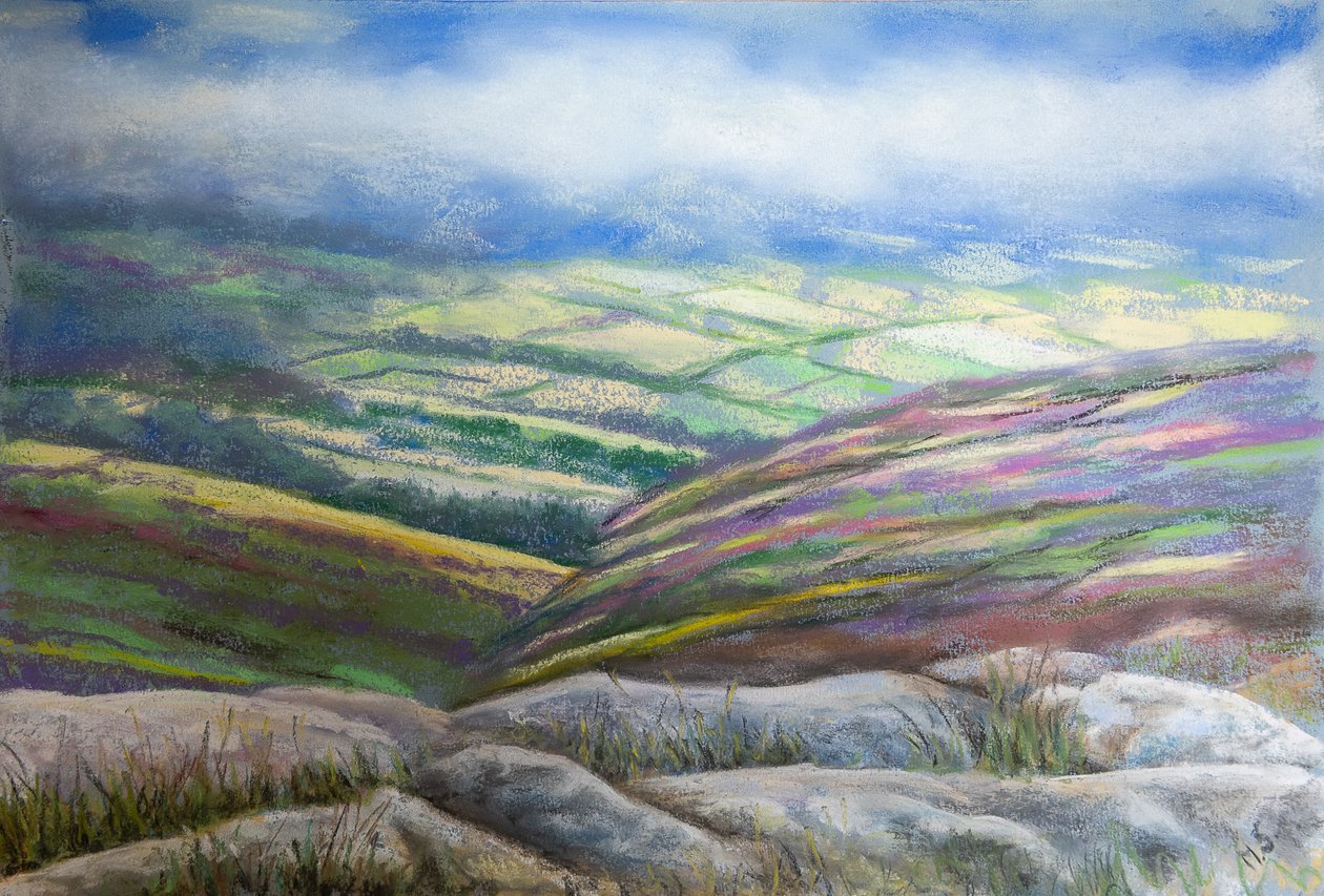 Misty Lake District, 2022 (pastelli) tekijältä Margo Starkey