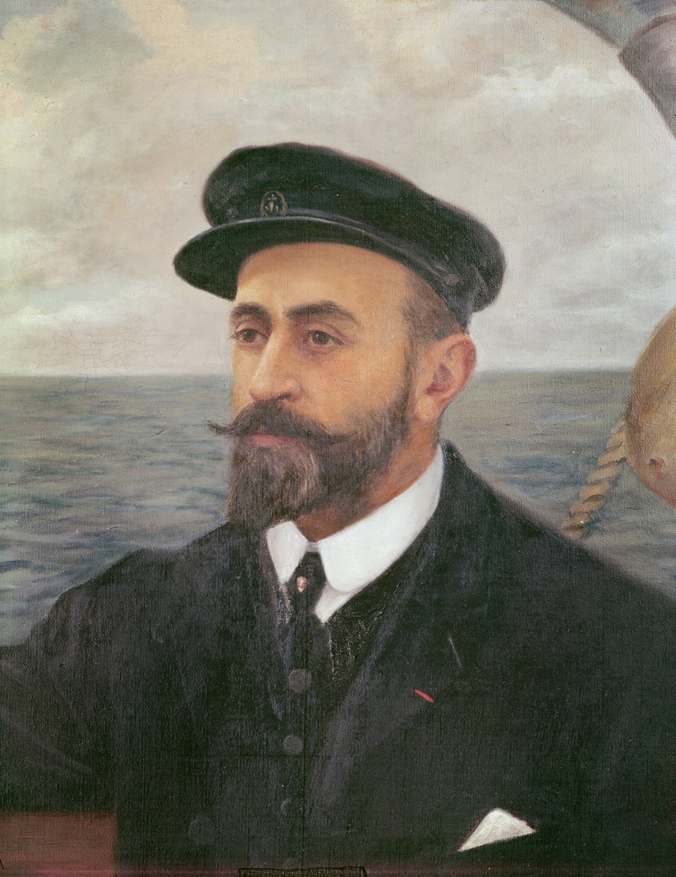 Jean Charcotin (1867-1936) muotokuva hänen vaimonsa (öljy kankaalle) tekijältä Marguerite (20th century) Clery Charcot