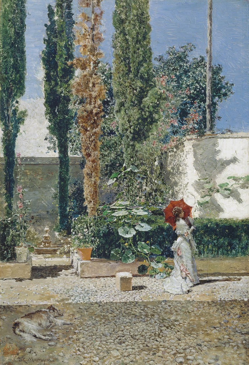 Fortunysin talon puutarha, 1872 tekijältä Marià Fortuny