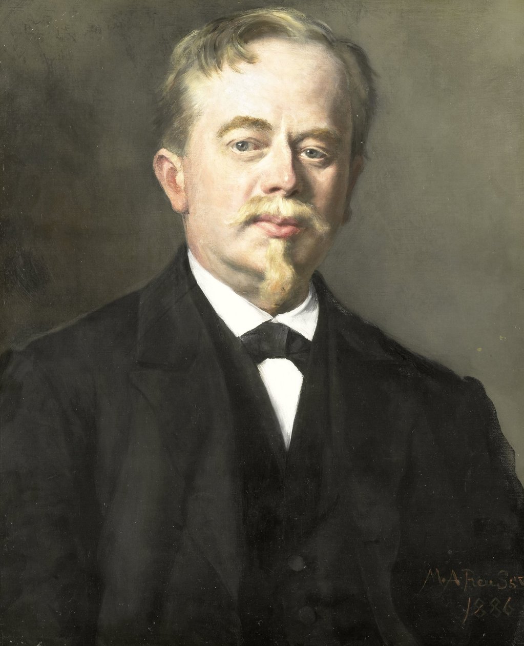 Augustus Allebé (1838-1927) muotokuva tekijältä Maria Alexandrina Reuss (prinses van Saxen Weimar Eisenbach)