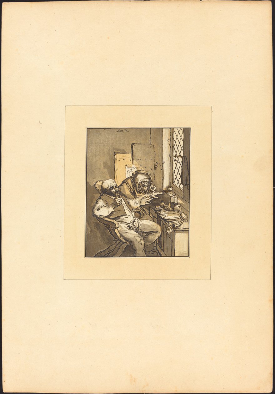 Kylän kirurgi tekijältä Maria Catharina Prestel after Adriaen van Ostade