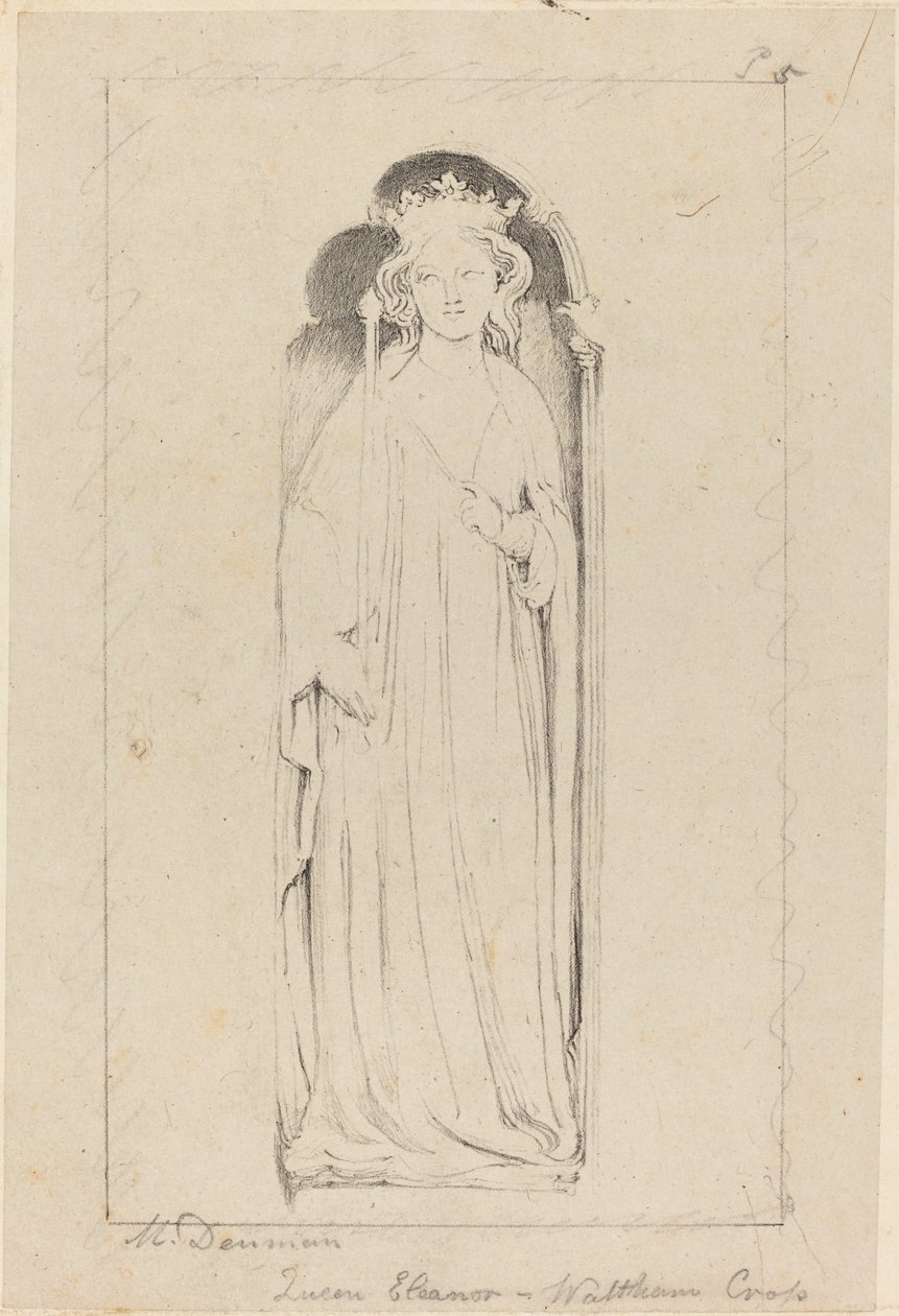Queen Eleanor, Waltham Crossista tekijältä Maria Denman after John Flaxman