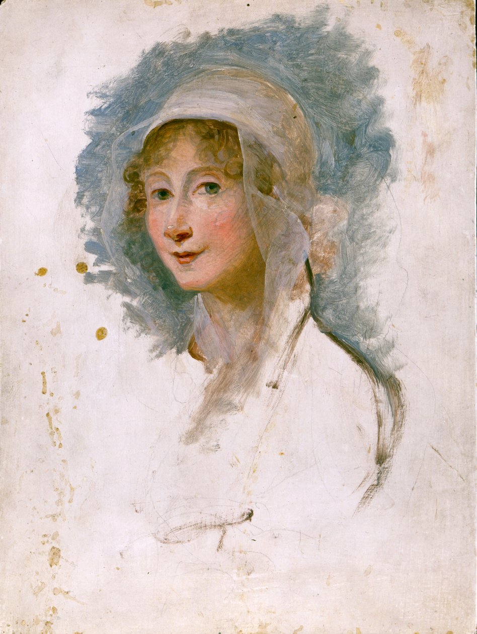 Giulia Beccaria Manzonin (1762 - 1841), Alessandro Manzonin äidin muotokuva. Maria Coswayn (1760 - 1838) maalaus. Bibl. Brerasta, Milanosta. tekijältä Maria Hadfield Cosway