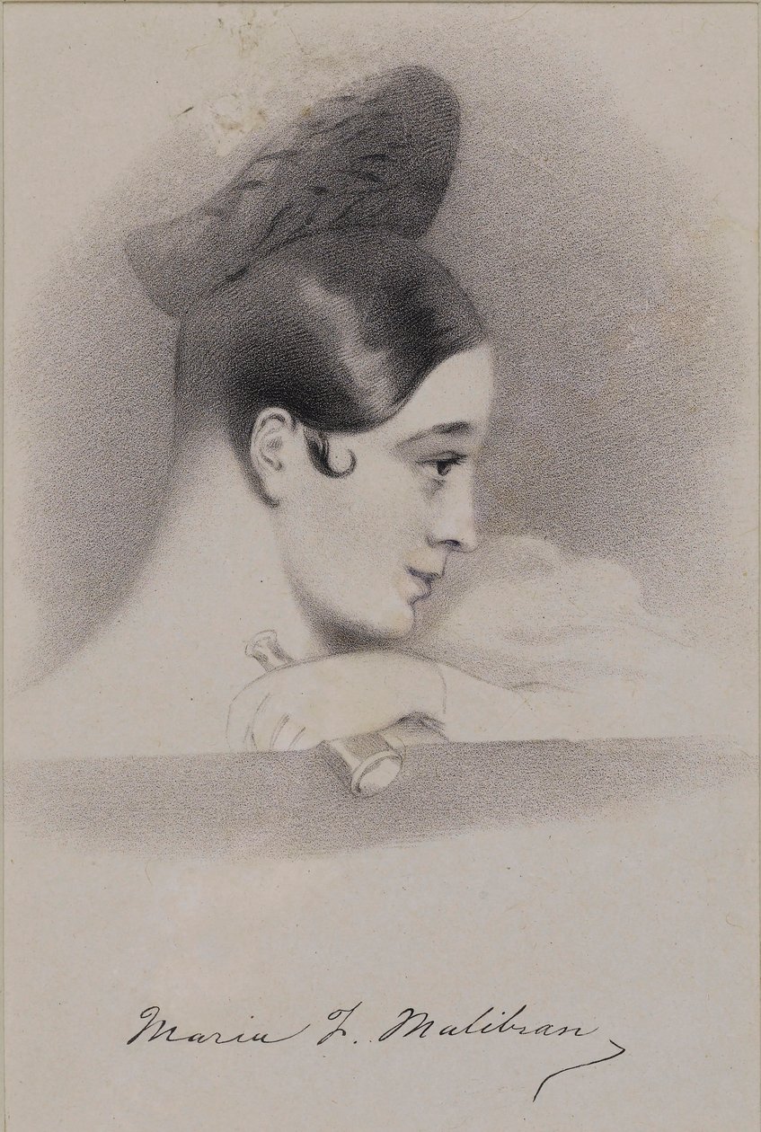 Omakuva, 1830-luvun alku. tekijältä Maria Malibran Garcia