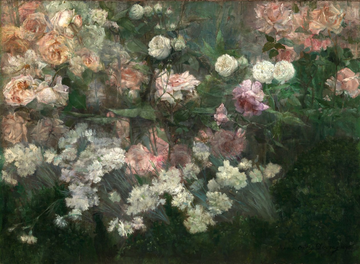 Puutarha toukokuussa 1895. tekijältä Maria Oakey Dewing