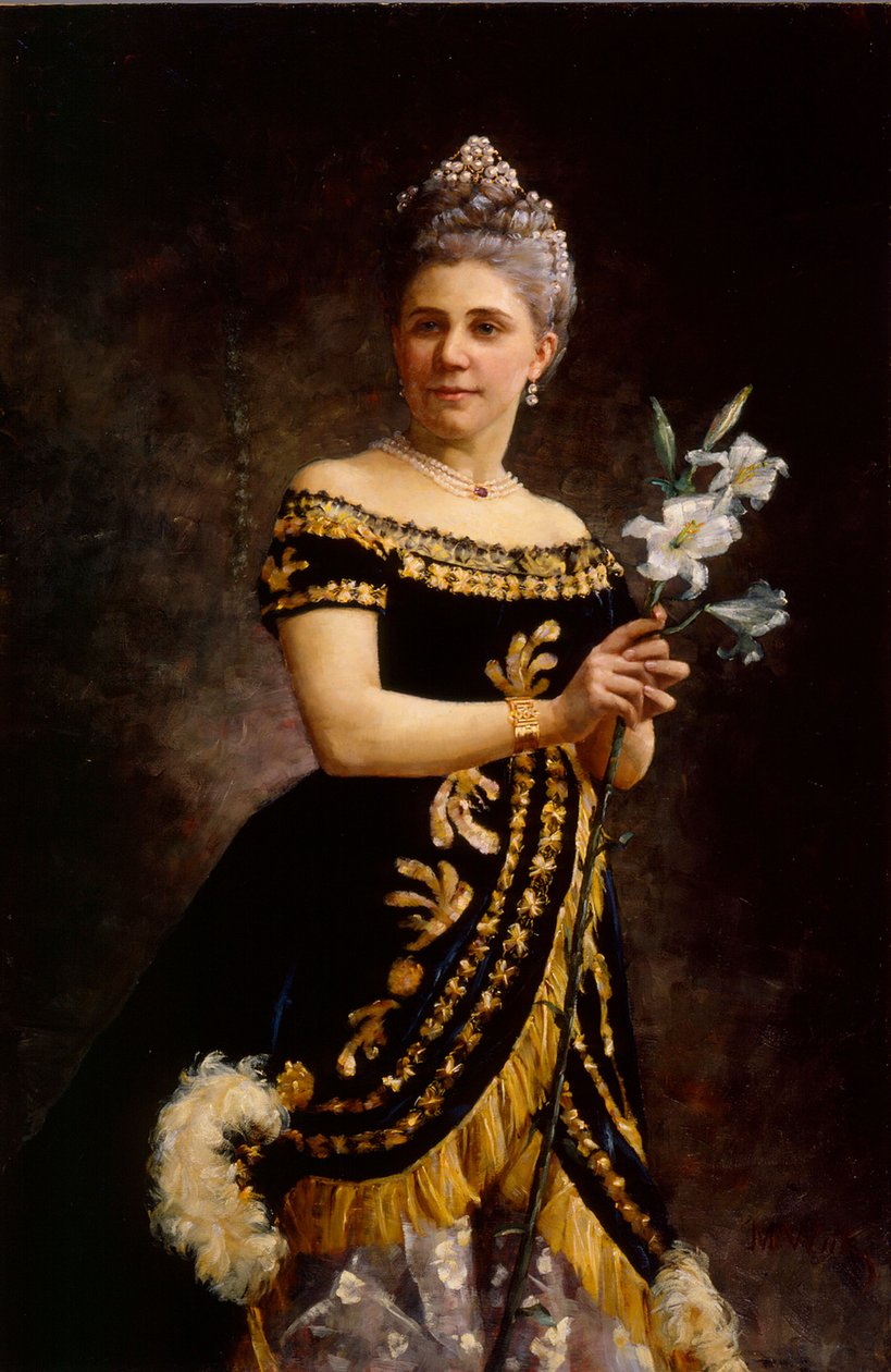 Oopperalaulaja Ida Basilier-Magelsenin roolikuva Philinenä Ambroise Thomasin oopperassa Mignon tekijältä Maria Wiik