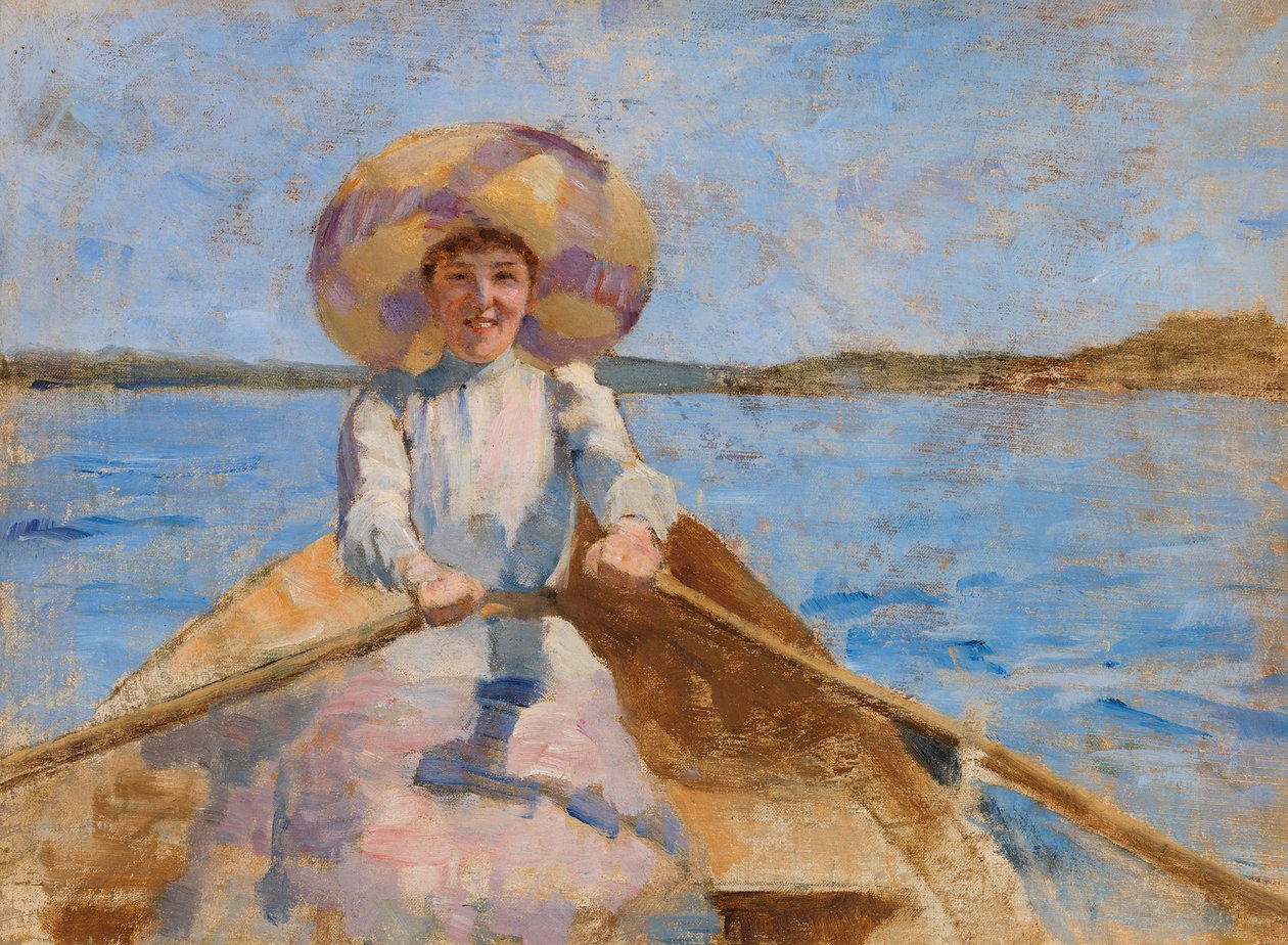 Soutava nainen, luonnos tekijältä Maria Wiik