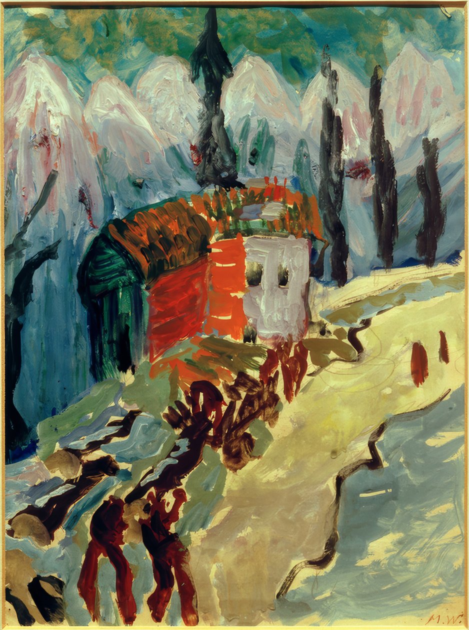 Holzabfuhr den Bergenissä tekijältä Marianne von Werefkin