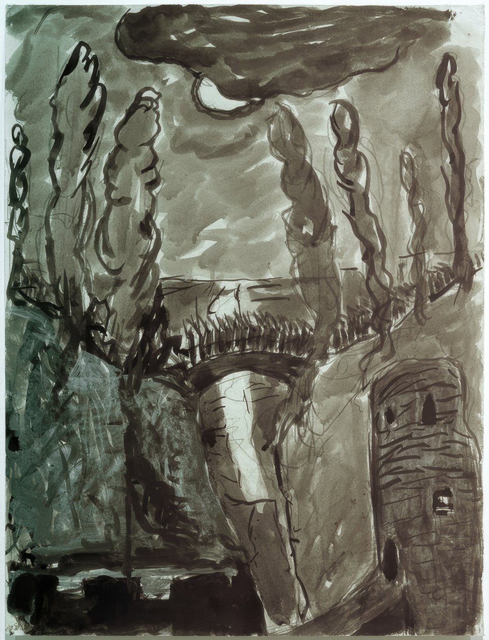 Mondlandschaft tekijältä Marianne von Werefkin