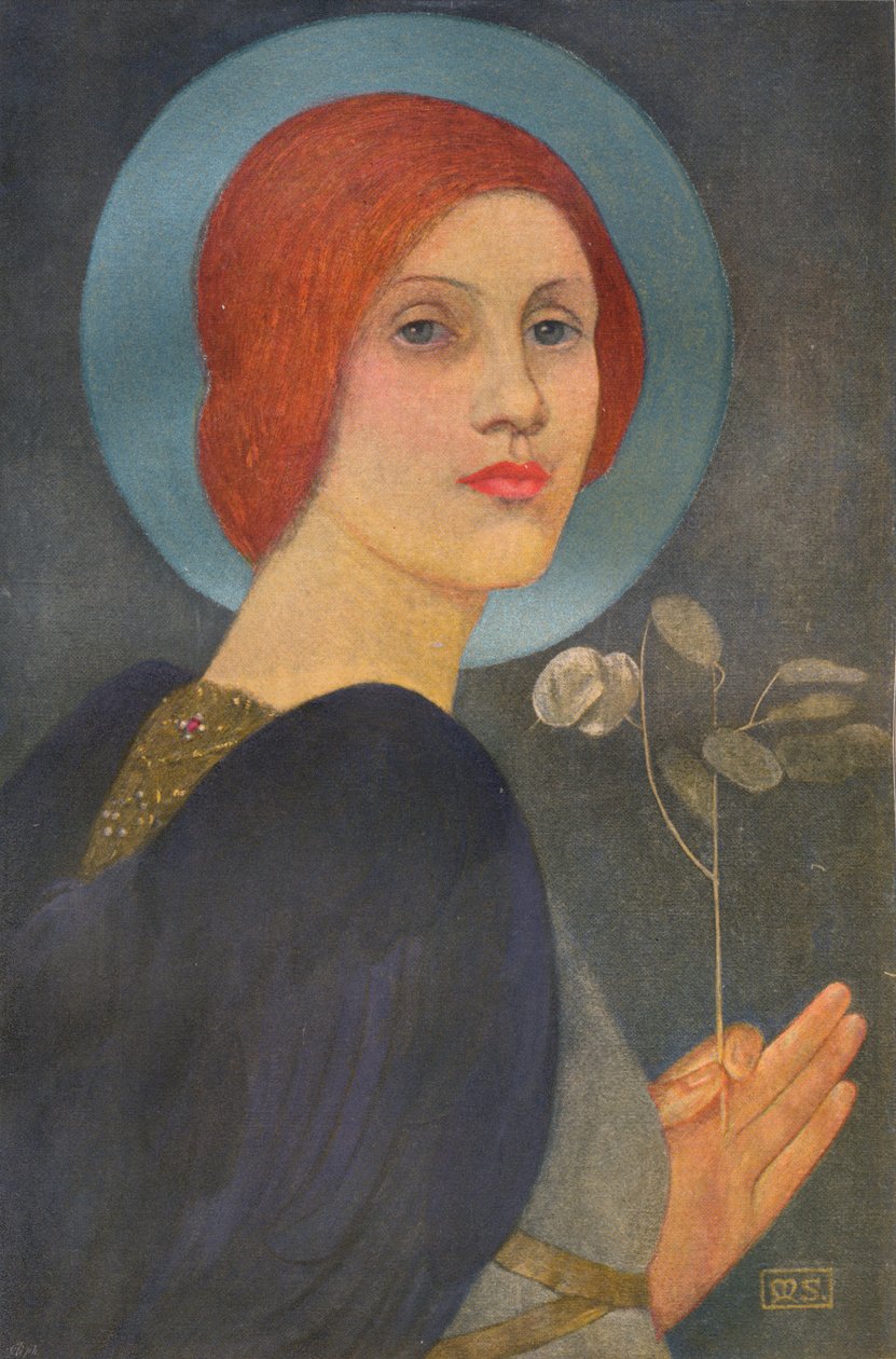 Enkeli, 1905 tekijältä Marianne Stokes