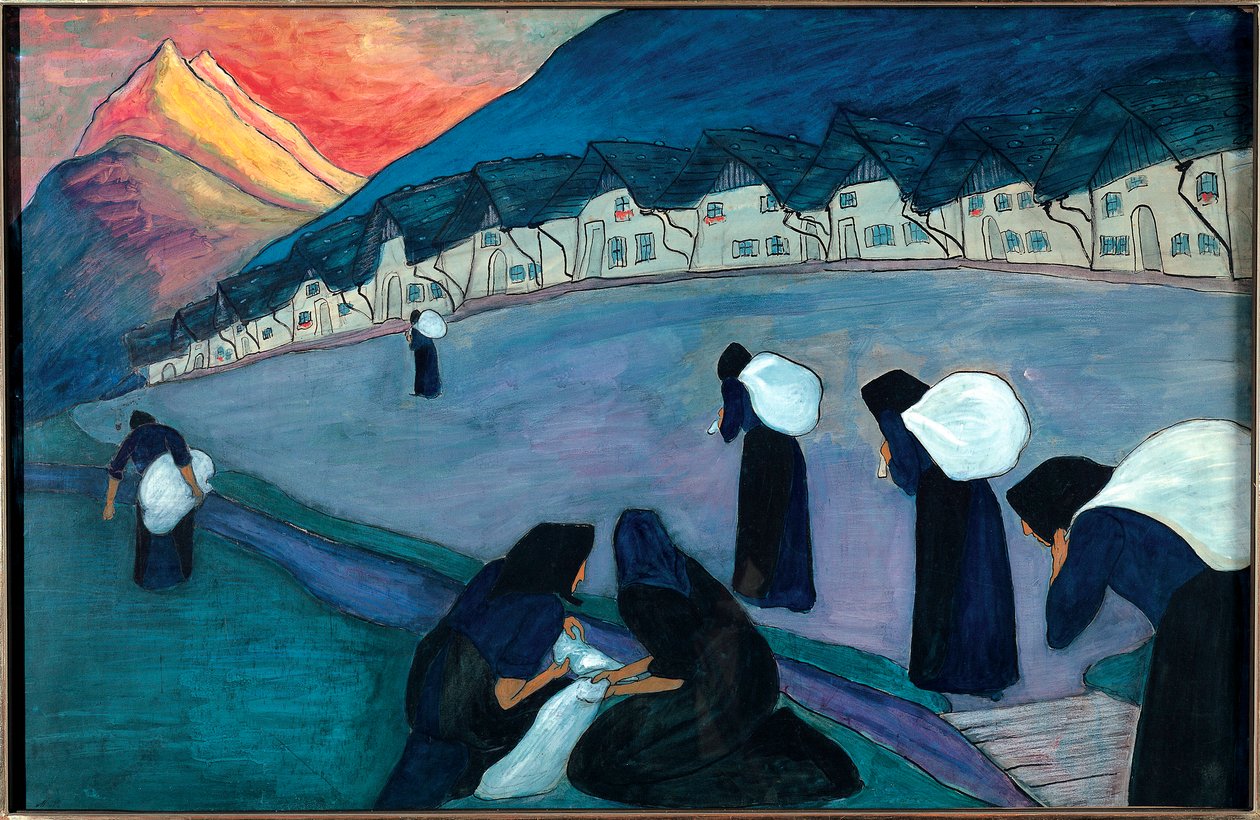 Mustat naiset (maalaus tekijältä Marianne von Werefkin