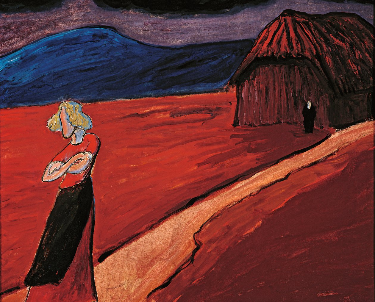 Traaginen tunnelma, 1910. tekijältä Marianne von Werefkin