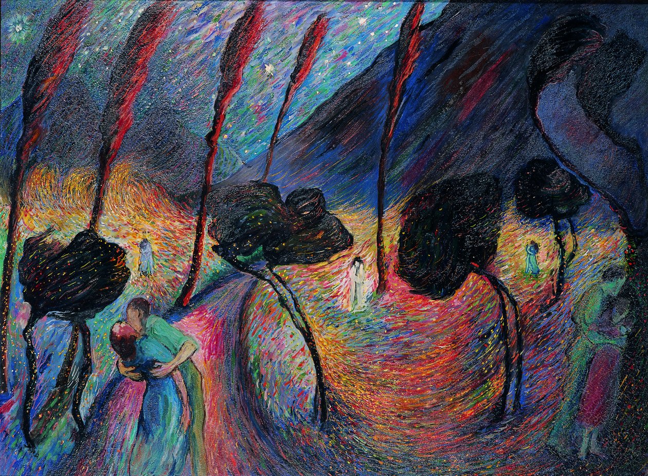 Rakkauden pyörre, c. 1917. tekijältä Marianne von Werefkin