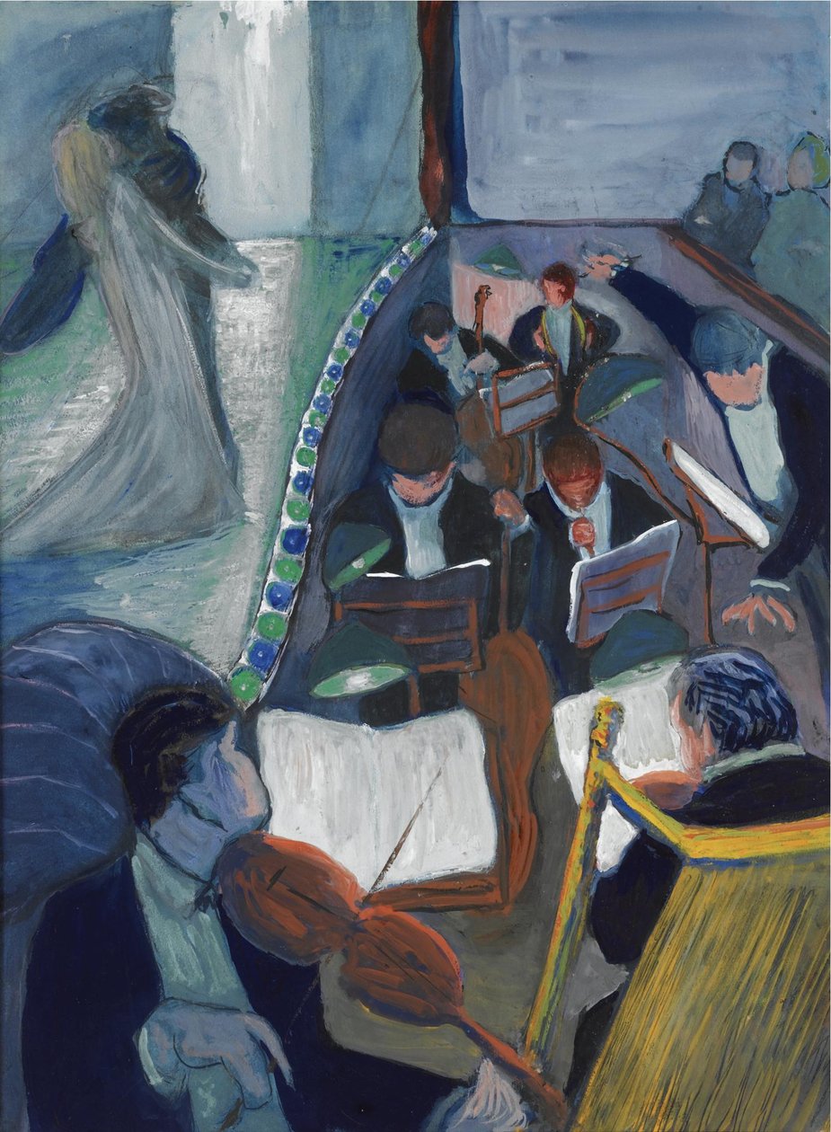 Teatterissa I, 1906-1907 tekijältä Marianne von Werefkin