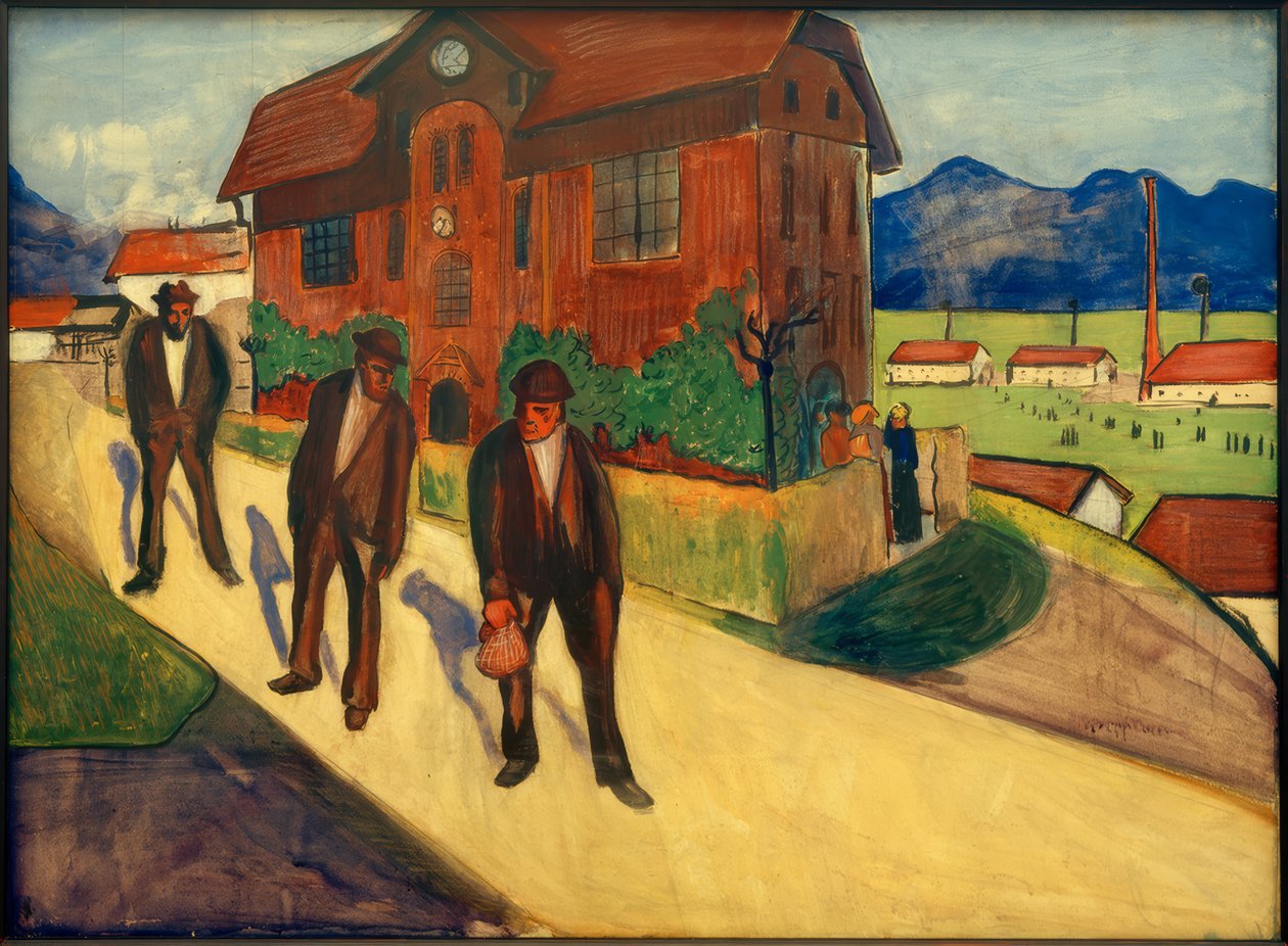 M. v. Werefkin, Feierabend / Gemälde, 1909 tekijältä Marianne von Werefkin