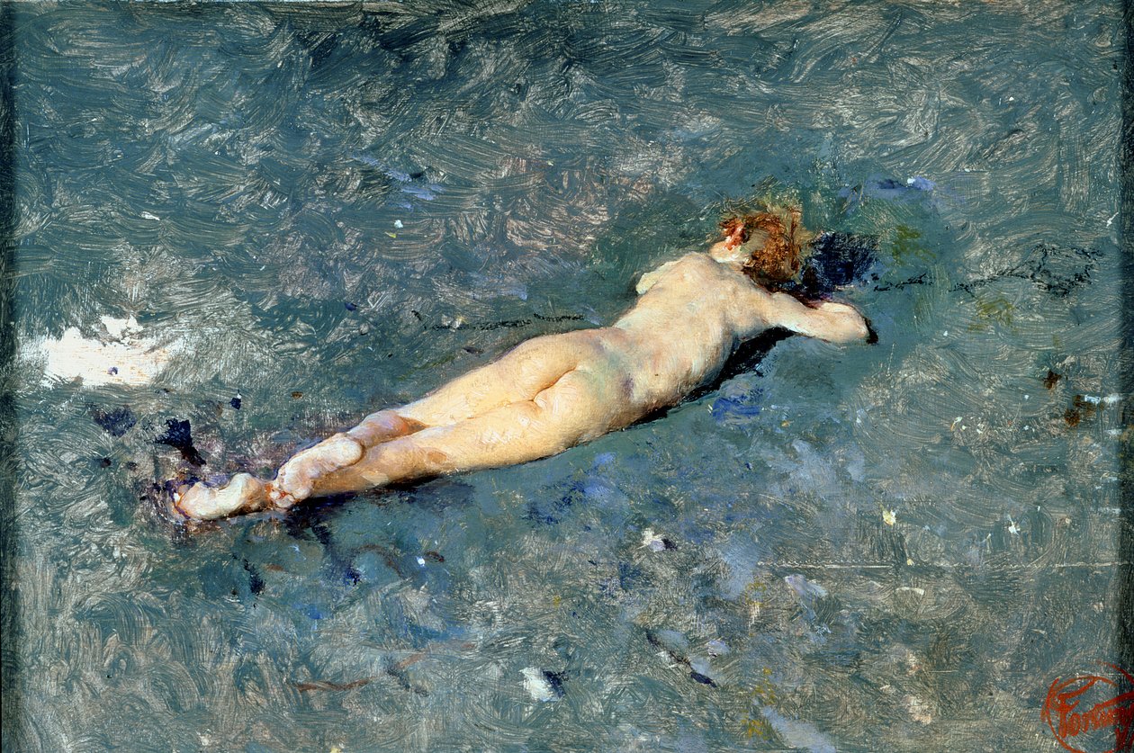 Alaston rannalla Porticissa tekijältä Mariano José María Bernardo Fortuny y Carbó