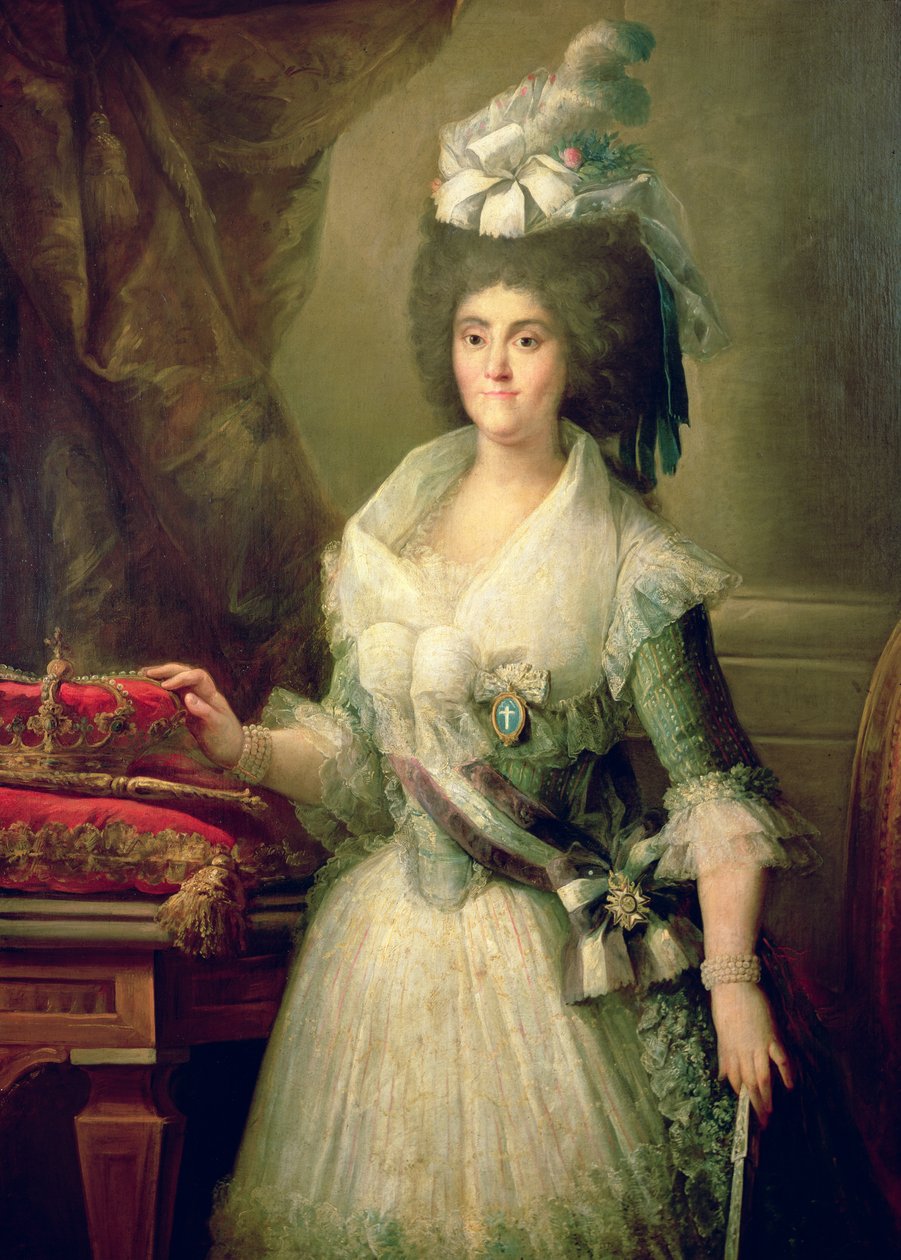 Kuningatar Maria Luisan (1751-1819) muotokuva tekijältä Mariano Salvador Maella