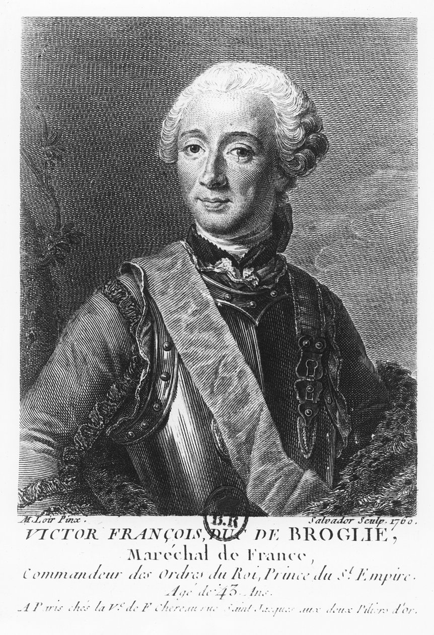 Victor François, Duc de Broglie, Ranskan marsalkka tekijältä Mariano Salvador Maella