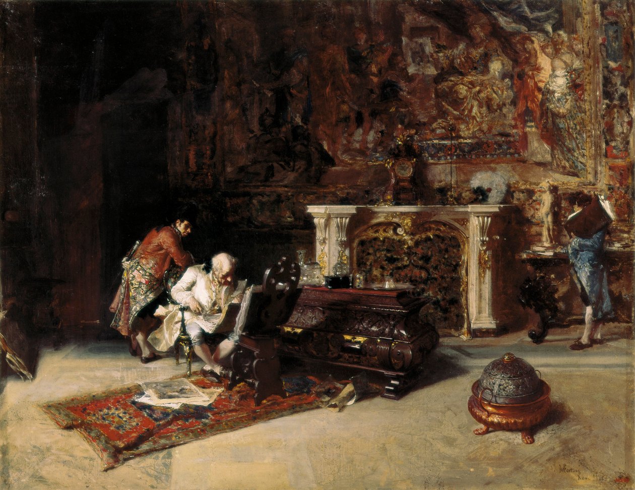 Mariano Fortunyn (1838-1874) maalaus "kaiverruskeräilijä" 1863 tekijältä Mariano Fortuny y Marsal