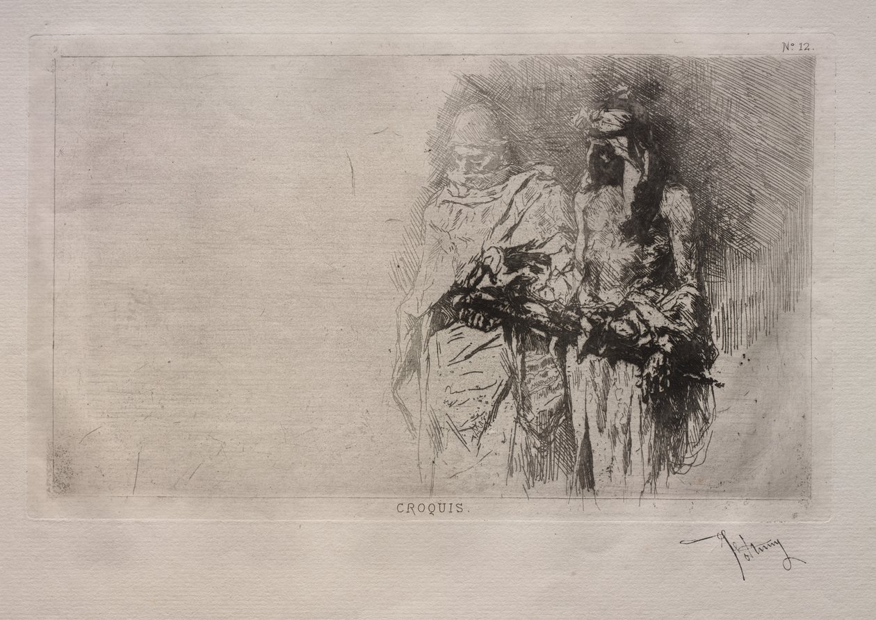 Luonnos. tekijältä Mariano José María Bernardo Fortuny y Carbó