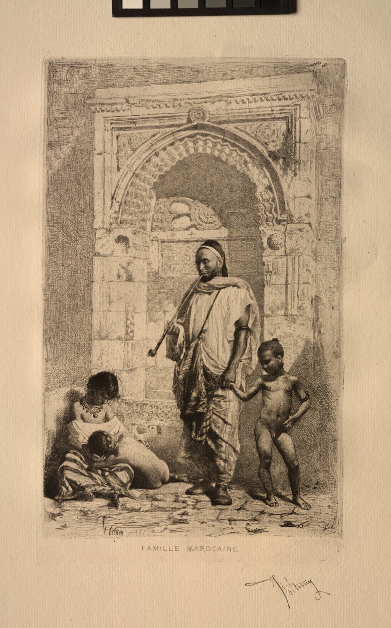 Marokon perhe, 1862. tekijältä Mariano José María Bernardo Fortuny y Carbó
