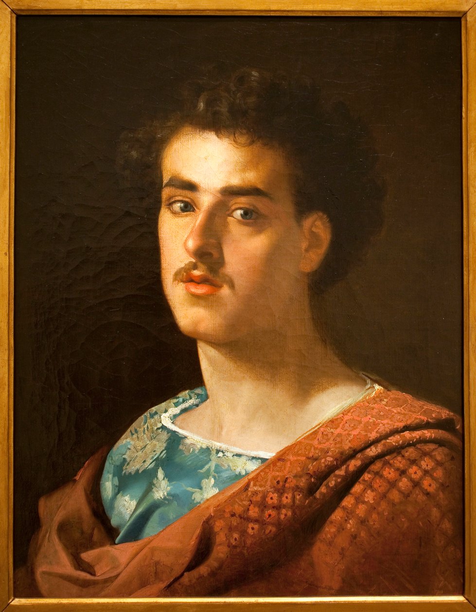 Omakuva - Mariano Fortunyn (1838-1874) maalaus, öljy kankaalle, noin 1858 - Katalonian kansallinen taidemuseo, Barcelona (Espanja) tekijältä Mariano Fortuny y Madrazo