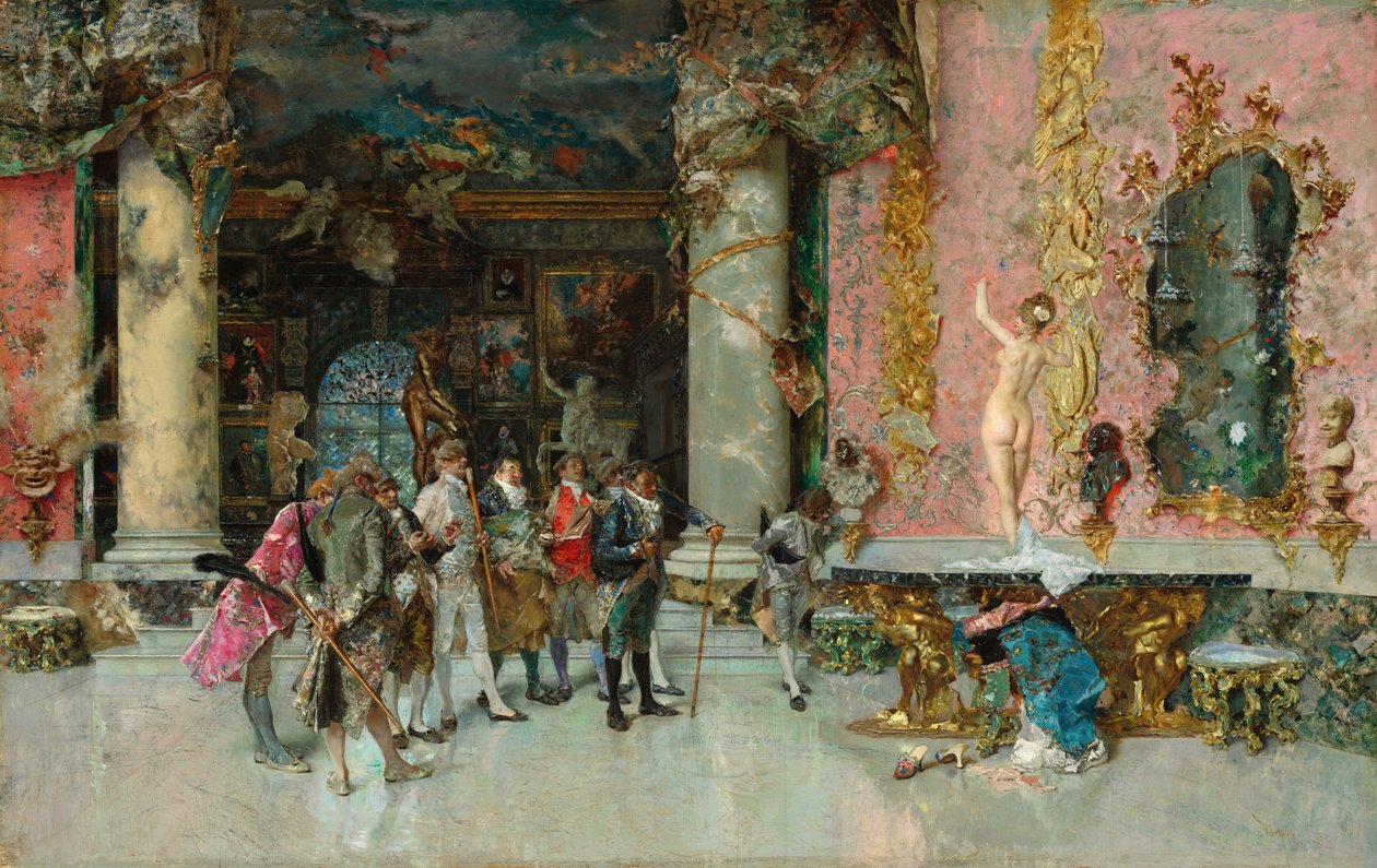 Mallin valinta, n. 1866-1874 (öljy paneelissa) tekijältä Mariano José María Bernardo Fortuny y Carbó