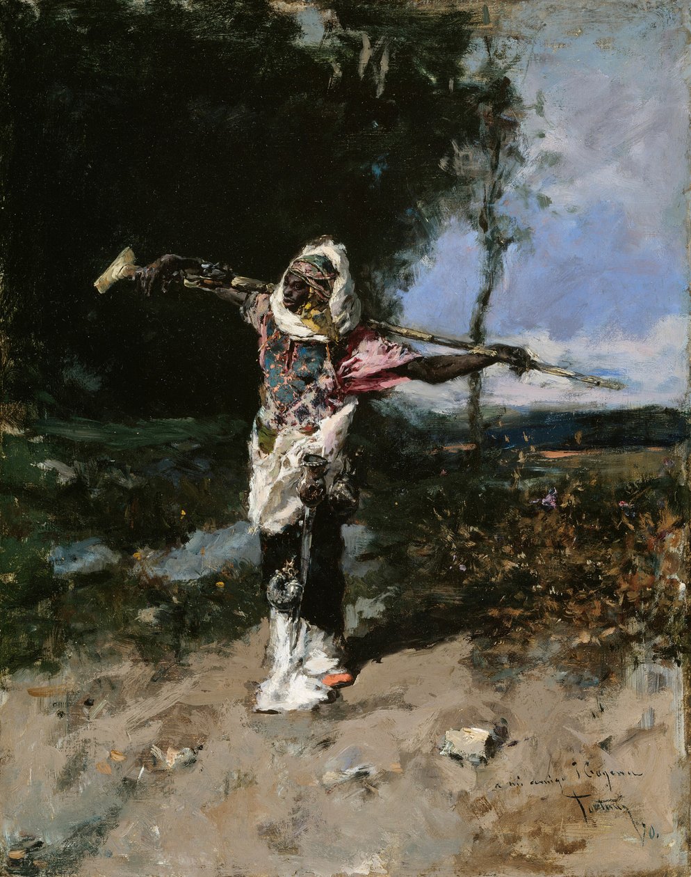 Cap africà, 1870. finlandès tekijältä Mariano José María Bernardo Fortuny y Carbó