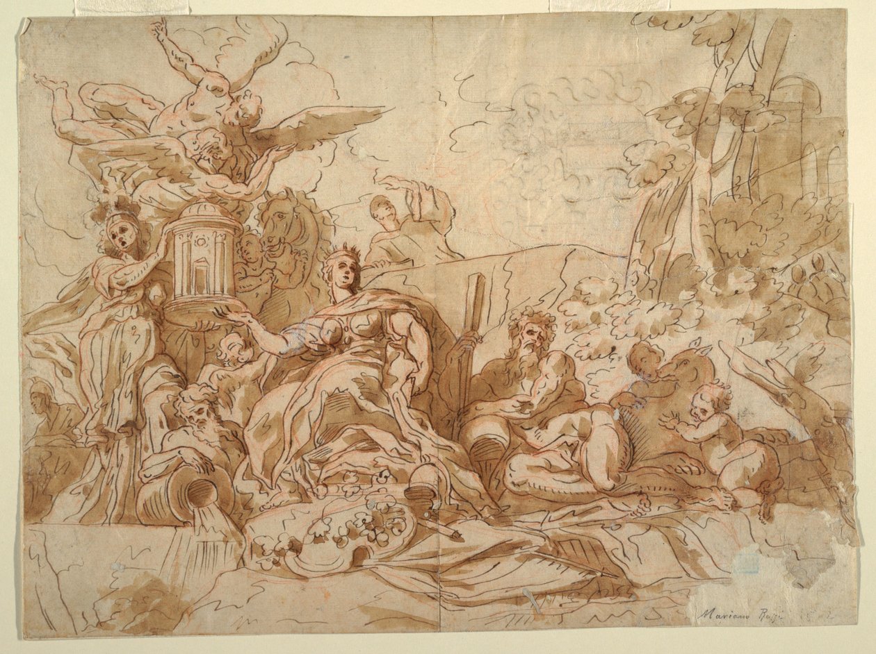 Piirustus, Juno, 1731-1807 tekijältä Mariano Rossi