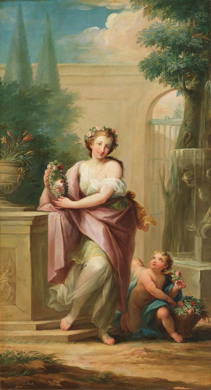 La Primavera, noin 1805-06 (öljy kankaalle) tekijältä Mariano Salvador de Maella